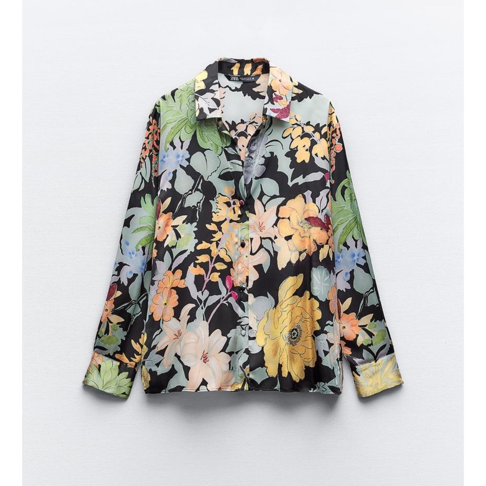 Zara Multicolor Camouflage Shirt